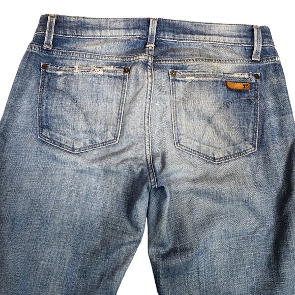 Joe’s Cropped Jeans with Distressed Hem Stretch Soft Cute Pants Size W27 - Picture 3 of 9